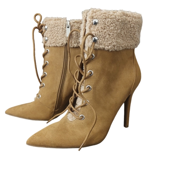 Jessica Simpson Shoes - Jessica Simpson Faux fur boot heels